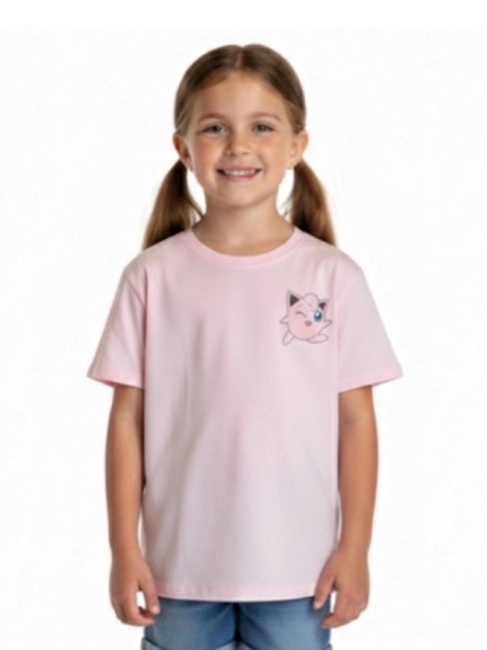 ART CLASS Pokémon Jigglypuff Short Sleeve Graphic Tee, Girls M (8), Pink